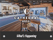 Tablet Screenshot of cathedralhotel.com.au